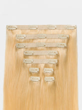 Load image into Gallery viewer, 20" Classic Bleach Blonde Clip-Ins (120g) - 20" (120g)