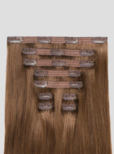 Load image into Gallery viewer, 20" Classic Chestnut Brown Clip-Ins (120g) - 20" (120g)
