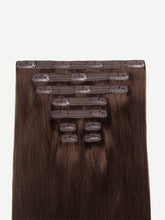Load image into Gallery viewer, 16" Classic Chocolate Brown Balayage Clip-Ins - 16" (140g)