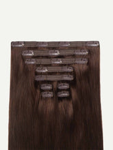 Load image into Gallery viewer, 20" Classic Chocolate Brown Clip-Ins (120g) - 20" (120g)