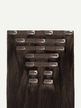 Load image into Gallery viewer, 20" Classic Dark Brown Clip-Ins (120g) - 20" (120g)