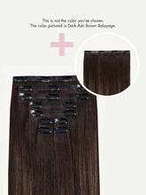 Load image into Gallery viewer, 16" Seamless Dark Brown Balayage Volume Bundle - 16" (180g)