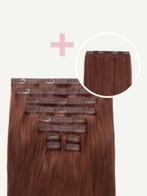 Load image into Gallery viewer, 20" Classic Auburn Red Volume Bundle Clip-Ins (265g) - 20" (265g)