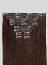 Load image into Gallery viewer, 20" Seamless Chocolate Brown Volume Bundle Clip-Ins - 20" (225g)