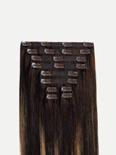 Load image into Gallery viewer, 20" Classic Dark Brown Balayage Clip-Ins - 20" (220g)