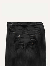 Load image into Gallery viewer, 16" Classic Jet Black Clip-Ins - 16" (140g)