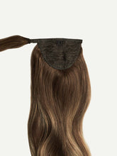 Load image into Gallery viewer, 20" Chestnut Brown Balayage Ponytail - 20" (120g)