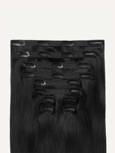 Load image into Gallery viewer, 20" Classic Jet Black Volume Bundle Clip-Ins - 20" (265g)