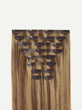 Load image into Gallery viewer, 20" Seamless Chestnut Brown Highlights Clip-Ins - 20" (180g)