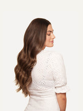 Load image into Gallery viewer, 20" Chocolate Brown Balayage Halo® Volume Bundle - 20" (225g)