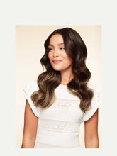 Load image into Gallery viewer, 16" Dark Brown Balayage Halo® Volume Bundle - 16" (180g)