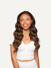 Load image into Gallery viewer, 20" Dark Brown Highlights Halo® Volume Bundle - 20" (225g)