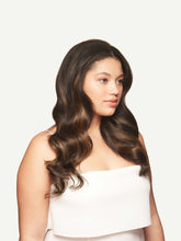 Load image into Gallery viewer, 16" Mocha Brown Balayage Halo® Volume Bundle - 16" (180g)