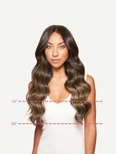 Load image into Gallery viewer, 16" Mocha Bronde Balayage Halo® Volume Bundle - 16" (180g)