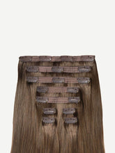 Load image into Gallery viewer, 16" Classic Ash Brown Balayage Clip-Ins - 16" (140g)