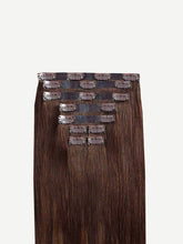 Load image into Gallery viewer, 16" Seamless Chocolate Brown Balayage Clip-Ins - 16" (140g)