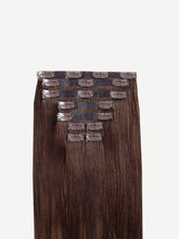 Load image into Gallery viewer, 16" Seamless Chocolate Brown Balayage Volume Bundle Clip-Ins - 16" (180g)