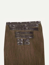 Load image into Gallery viewer, 16" Seamless Ash Brown Clip-Ins - 16" (140g)