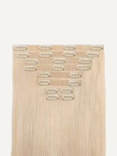 Load image into Gallery viewer, 20" Seamless Ash Blonde Clip-Ins - 20" (180g)