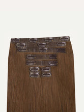 Load image into Gallery viewer, 16" Seamless Chestnut Brown Clip-Ins - 16" (140g)