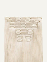 Load image into Gallery viewer, 20" Seamless Platinum Blonde Volume Bundle Clip-Ins - 20" (225g)