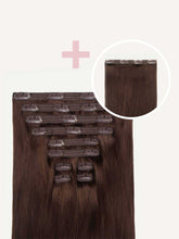 Load image into Gallery viewer, 20" Seamless Chocolate Brown Volume Bundle Clip-Ins - 20" (225g)