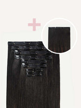 Load image into Gallery viewer, 20" Seamless Off Black Balayage Volume Bundle Clip-Ins - 20" (225g)