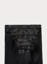 Load image into Gallery viewer, 20" Seamless Jet Black Clip-Ins - 20" (180g)