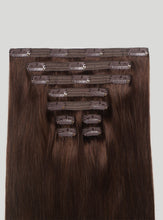 Load image into Gallery viewer, 20" Classic Chocolate Brown Clip-Ins (120g) - 20" (120g)
