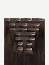 Load image into Gallery viewer, 16" Classic Dark Brown Clip-Ins - 16" (140g)
