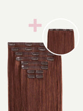Load image into Gallery viewer, 20" Seamless Auburn Red Volume Bundle Clip-Ins (225g) - 20" (225g)
