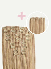 Load image into Gallery viewer, 20" Seamless Dirty Blonde Highlights Volume Bundle Clip-Ins - 20" (225g)
