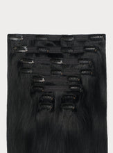 Load image into Gallery viewer, 20" Classic Jet Black Clip-Ins - 20" (220g)

