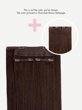 Load image into Gallery viewer, 20" Dark Brown Balayage Halo Volume Bundle - 20" (225g)
