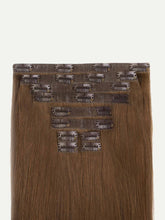 Load image into Gallery viewer, 20" Seamless Chestnut Brown Clip-Ins - 20" (180g)
