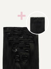 Load image into Gallery viewer, 20" Classic Off Black Volume Bundle Clip-Ins - 20" (265g)
