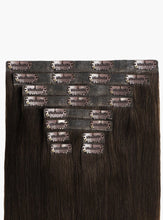 Load image into Gallery viewer, 20" Seamless Dark Brown Clip-Ins - 20" (180g)
