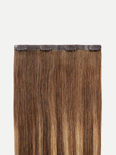 Load image into Gallery viewer, 16" Seamless Chestnut Brown Balayage Volumizer Weft- 16" (40g)
