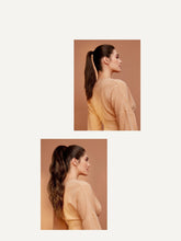 Load image into Gallery viewer, 20" Chocolate Brown Balayage Ponytail - 20" (120g)
