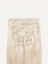 Load image into Gallery viewer, 20" Classic Platinum Blonde Clip-Ins (120g) - 20" (120g)
