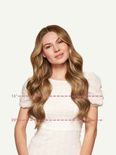 Load image into Gallery viewer, 16" Seamless Chestnut Brown Highlights Volume Bundle Clip-Ins - 16" (180g)
