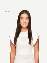 Load image into Gallery viewer, 16" Dark Brown Balayage Halo® Volume Bundle - 16" (180g)
