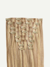Load image into Gallery viewer, 20" Seamless Dirty Blonde Highlights Clip-Ins - 20" (180g)
