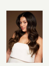 Load image into Gallery viewer, 20" Seamless Mocha Brown Balayage Clip-Ins - 20" (180g)
