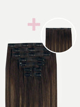 Load image into Gallery viewer, 16" Seamless Mocha Bronde Balayage Volume Bundle - 16" (180g)
