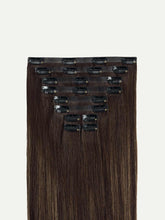 Load image into Gallery viewer, 20" Seamless Dark Ash Brown Balayage Clip-Ins - 20" (180g)
