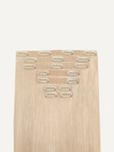 Load image into Gallery viewer, 16" Seamless Ash Blonde Clip-Ins - 16" (140g)
