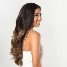 Load image into Gallery viewer, 20" Seamless Ombre Chestnut Volume Bundle Clip-Ins - 20" (225g)
