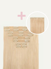 Load image into Gallery viewer, 20" Seamless Ash Blonde Volume Bundle Clip-Ins - 20" (225g)
