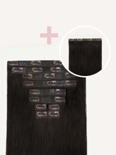 Load image into Gallery viewer, 20" Seamless Mocha Brown Volume Bundle Clip-Ins - 20" (225g)
